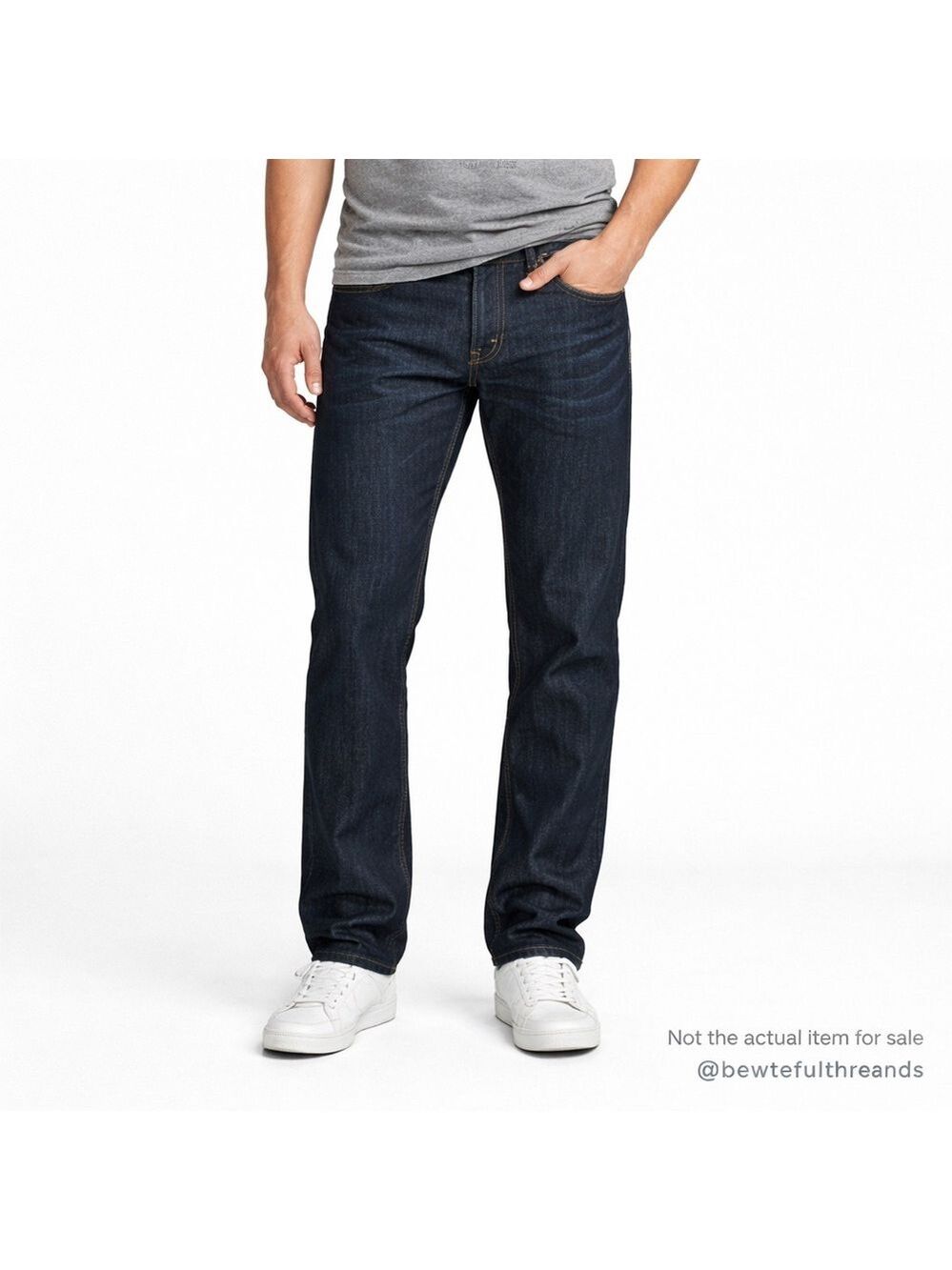 DU/ER Men’s L2X Relaxed Fit Dark Wash Performance Jeans 30x34 Stretch